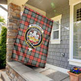 McLachlan Weathered Tartan Crest Garden Flag